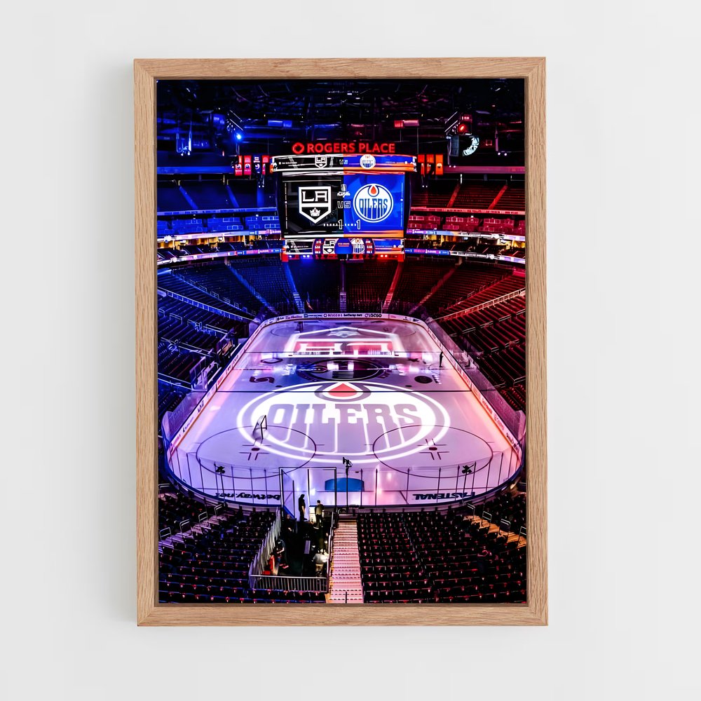 Poster Glace d'Edmonton – affiche Hockey sur glace (vue 4)
